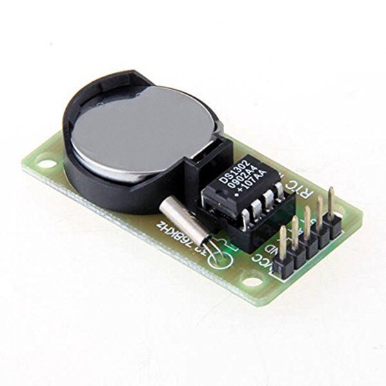 DS1302 Real-Time Klok Module Real-Time Module CR2302 Knop Batterij Met Zwart + Groen