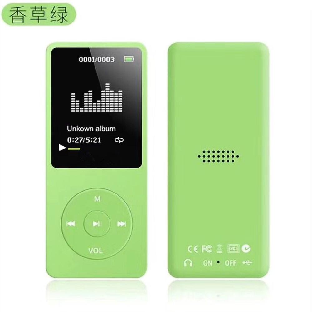 MPLSBO HiFi 8 GB MP4 giocatore con 1.8 pollice Tft mp3 supporto TF/SD carta Radio FM Registrazione Vocale Portatile sport musica giocatore: verde