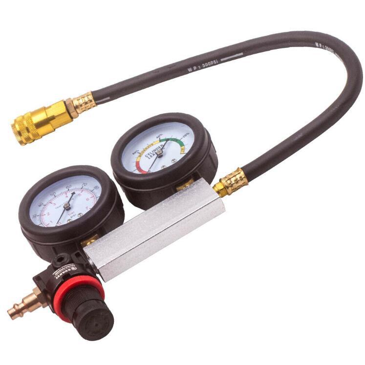 Himiss TU-21 Benzinemotor Cilinder Compressie Lek Detector Tester Gauge Tool Kit