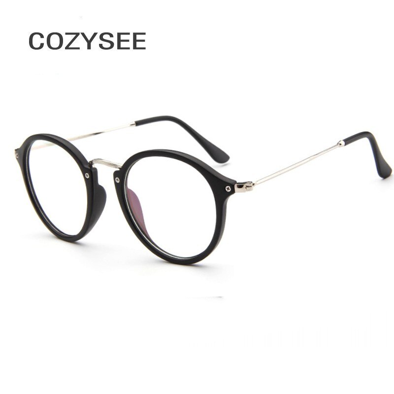 Black Round Transparent Glasses Eyeglass Frame for Women Men Myopia Nerd Optical Glasses Frame Luxury Clear Lens Men's Glasses