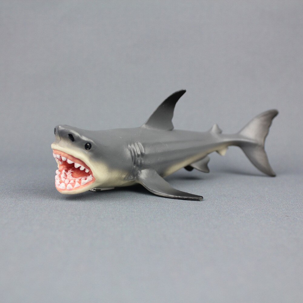 Megalodon förhistorisk haj hav utbildning djurfigur modell för barn unisex barn julleksak navidad: Default Title