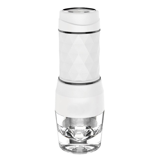 Mini Espresso Coffee Machine Portable Coffee Maker Hourglass American Manual Handheld Espresso Coffee Maker For Home Travel: white