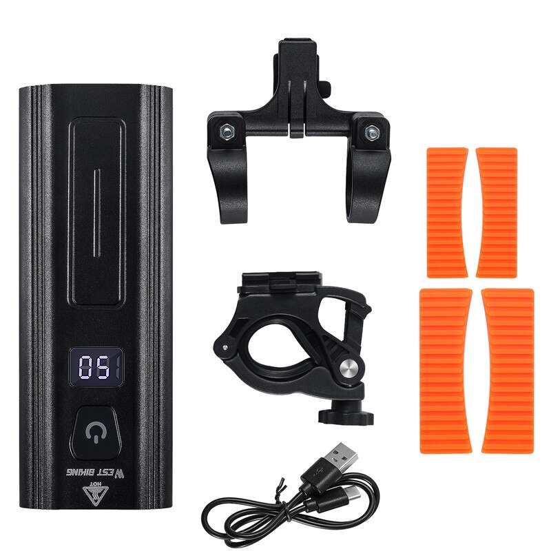 West Biking Bicycle Light Ipx6 Waterproof Usb Rechargeable 1500 Lumen 3 Pcs LED Bike Front Light Flashlight For Bicycle Lamp: Upgrade Headlight