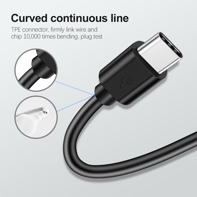 5 Stks/partij Usb Type-C Kabel Opladen Data Draad Voor Xiaomi Redmi Note 11 10 S 9S 8T 8 Pro Oppo A94 A74 A54 5G A73 A93 Telefoon Kabels