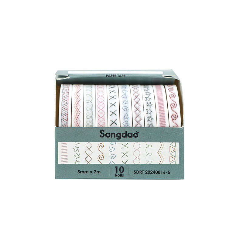 10Rolls Slim Basic Washi Tape Scrapbooking Supplies Washi Tape Set Rainbow Cinta Adhesiva Decorativa Journal Diary Washi Tapes: PURPLE