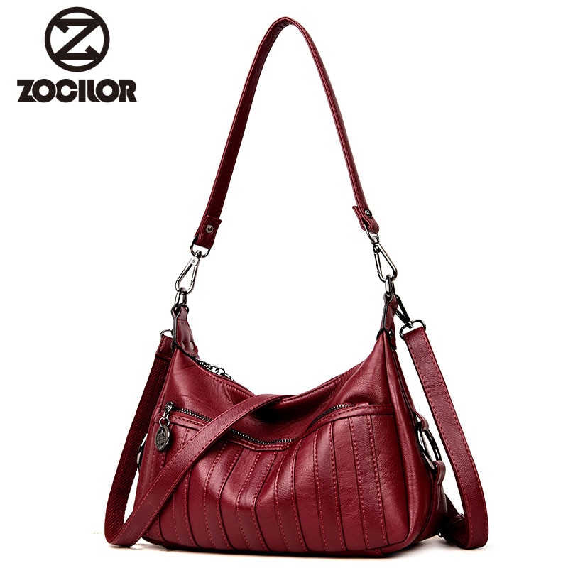 Vrouwen Bag Lederen Pu Vrouwen Handtassen Mode Streep Vrouwen Schouder Crossbody Tassen Vrouwen Messenger Bag