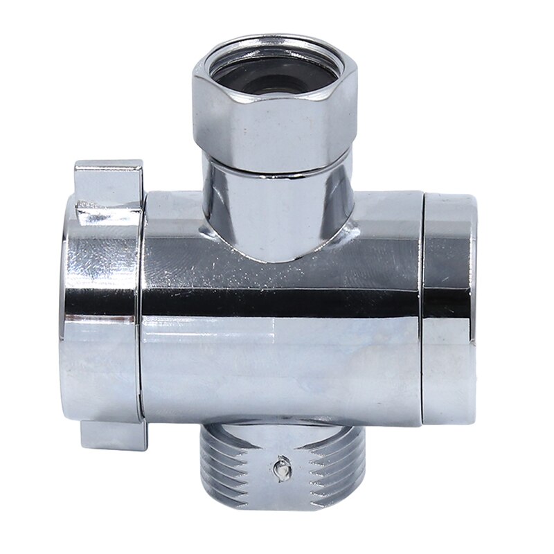 Chrome 3 Manier Diverter Slang Fitting Tee T Shape Adapter Connector Hoekstopkraan Slang Bad Douche Arm Wc