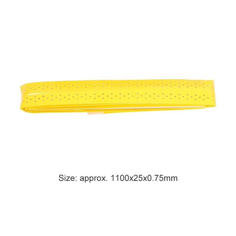 Durable Sweatband Tape Classic Delicate Anti-slip Breathable Overgrip Badminton Tennis Squash Racket Grip Sweatband Tape: Yellow