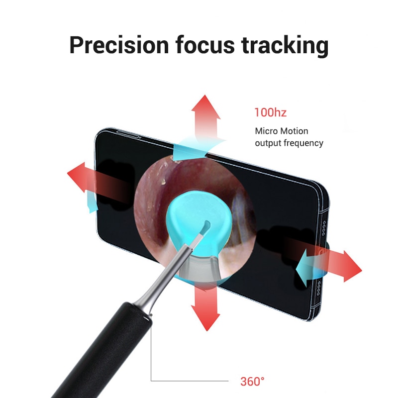 Goo Smart Visual Ear Stick Wireless Connection 200W High Precision Rechargeable Ear Wax Removal Tool Ear Picker Ear Care