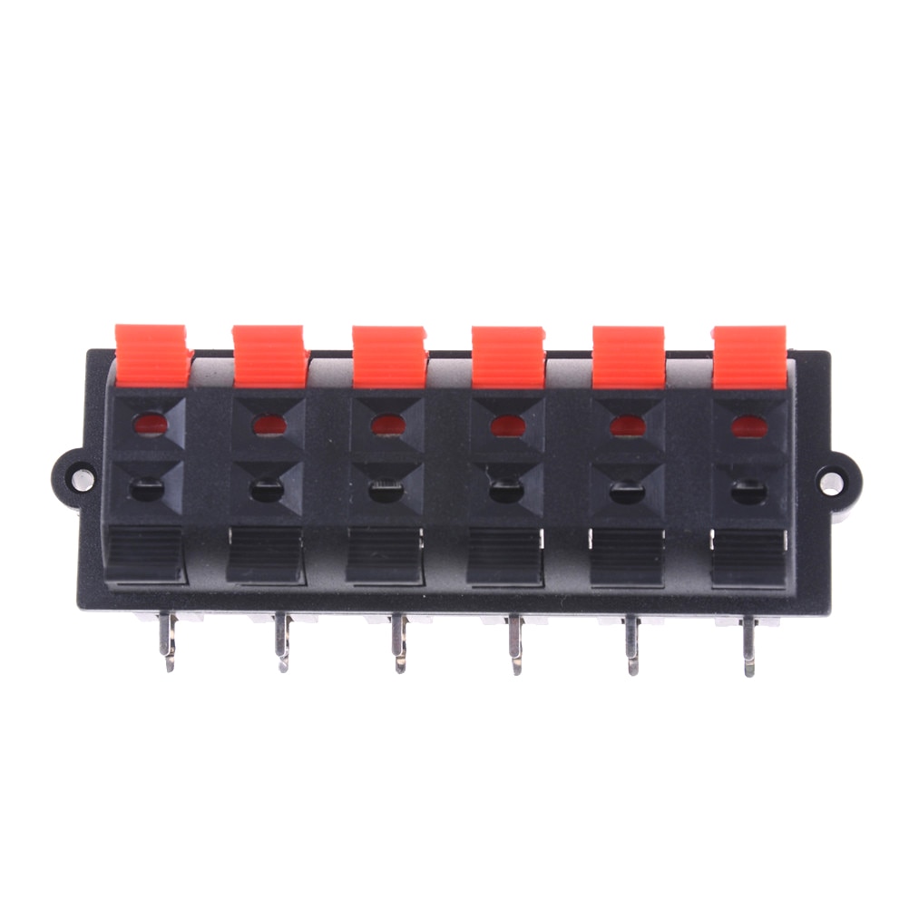 1pc ac 50v 3a 12- vägs 2- rads push release kontaktplatta stereohögtalare terminalblock