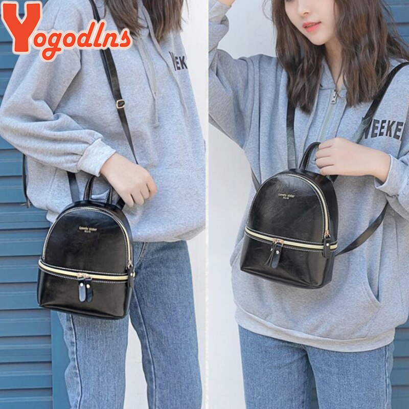 Yogodlns Neue Frauen Rucksack Mini Weichen berühren Multi-Funktion Kleine Rucksack Weibliche Damen Schulter Tasche Mädchen Handtasche