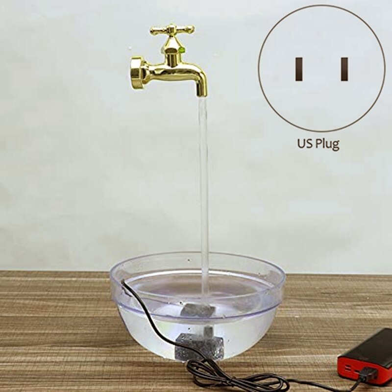 Niewidzialny płynący wylewka konewka pływający kran fontanna zestawy ogród pływający kran dekoracja stoczni