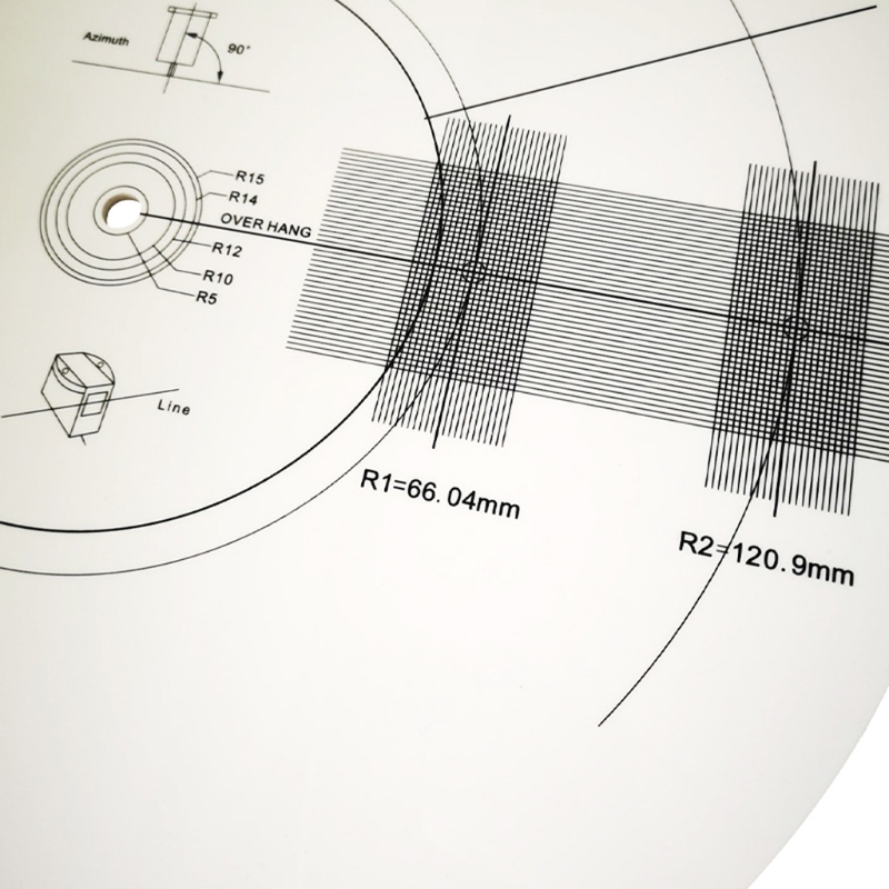 Speler 3Mm Kalibratie Plaat Heerser Draaitafel Gradenboog Accessoires Lp Vinyl Mat Aanpassing Tool