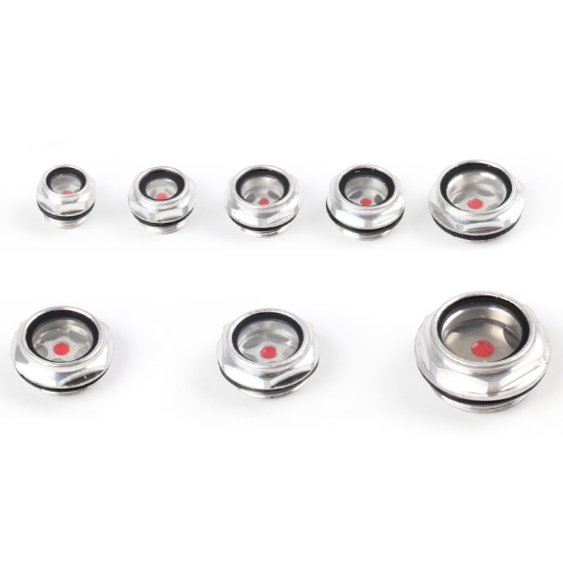 1 PC of 1/4" 3/8" 1/2" 3/4" 1" 1-1/4" 1-1/2" 2" BSP NPT Male Aluminum Oil Sight Glass Window Use For Air Compressor Lathe