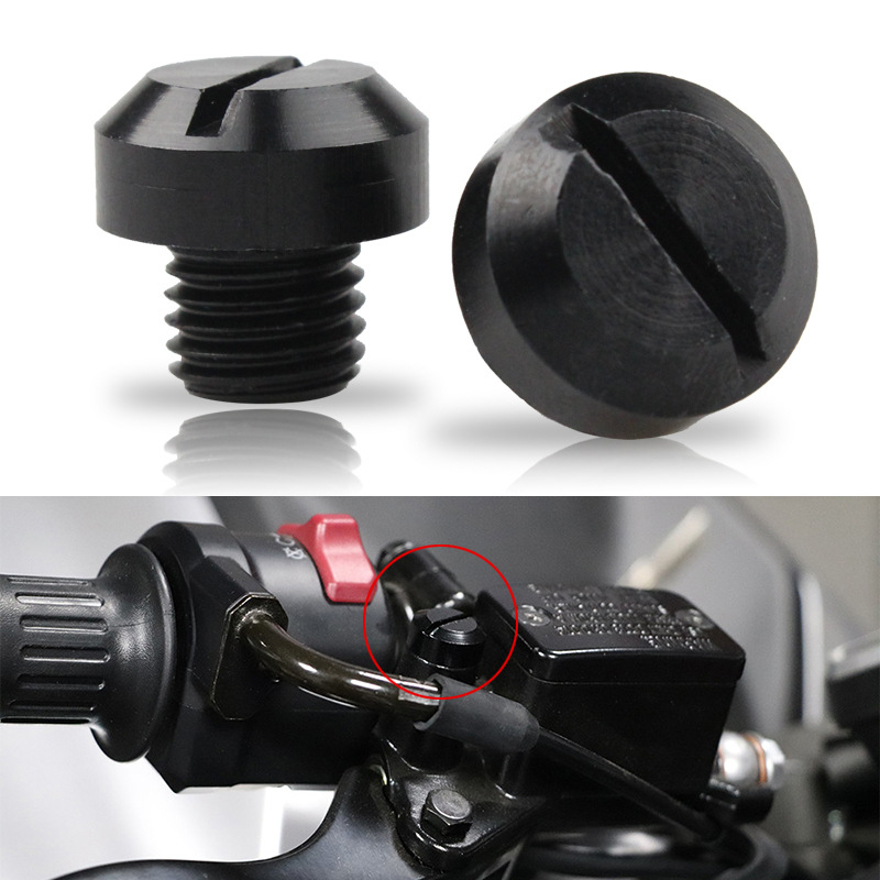 2 pezzi M10 antiruggine moto in alluminio CNC specchietto retrovisore foro tappi viti supporto specchietto retrovisore accessori moto