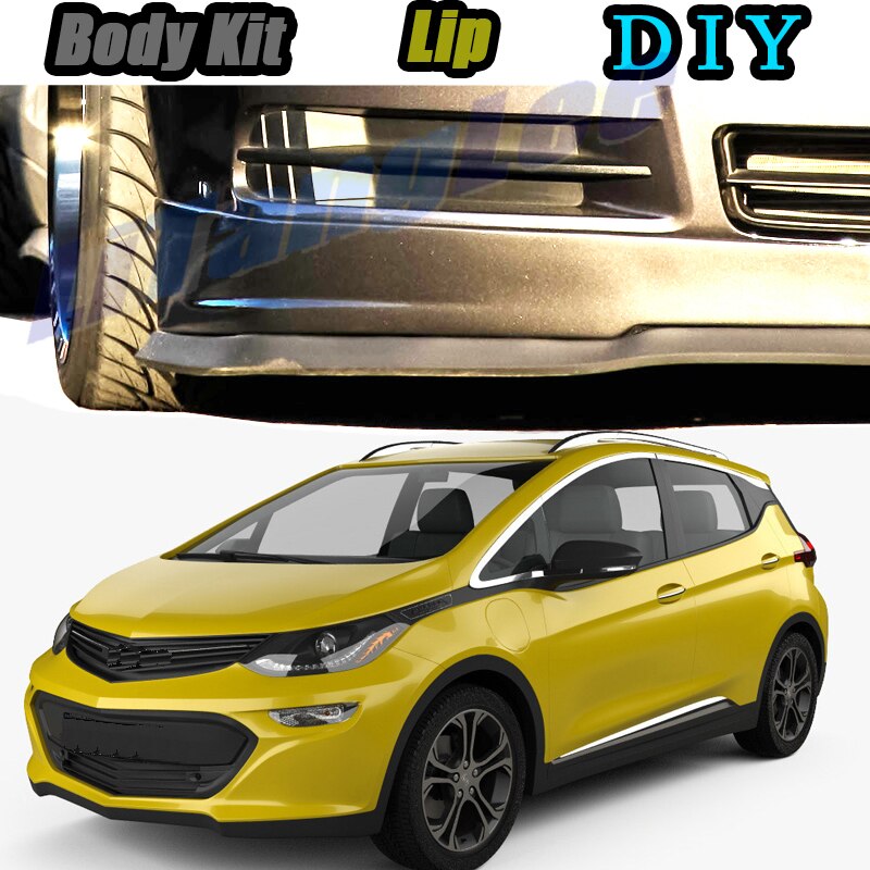 Auto Bumper Lip Voorspoiler Rok Deflector Voor Opel Volt ~ Tune Auto Gemodificeerde Body Kit Vip Hella flush Lippen