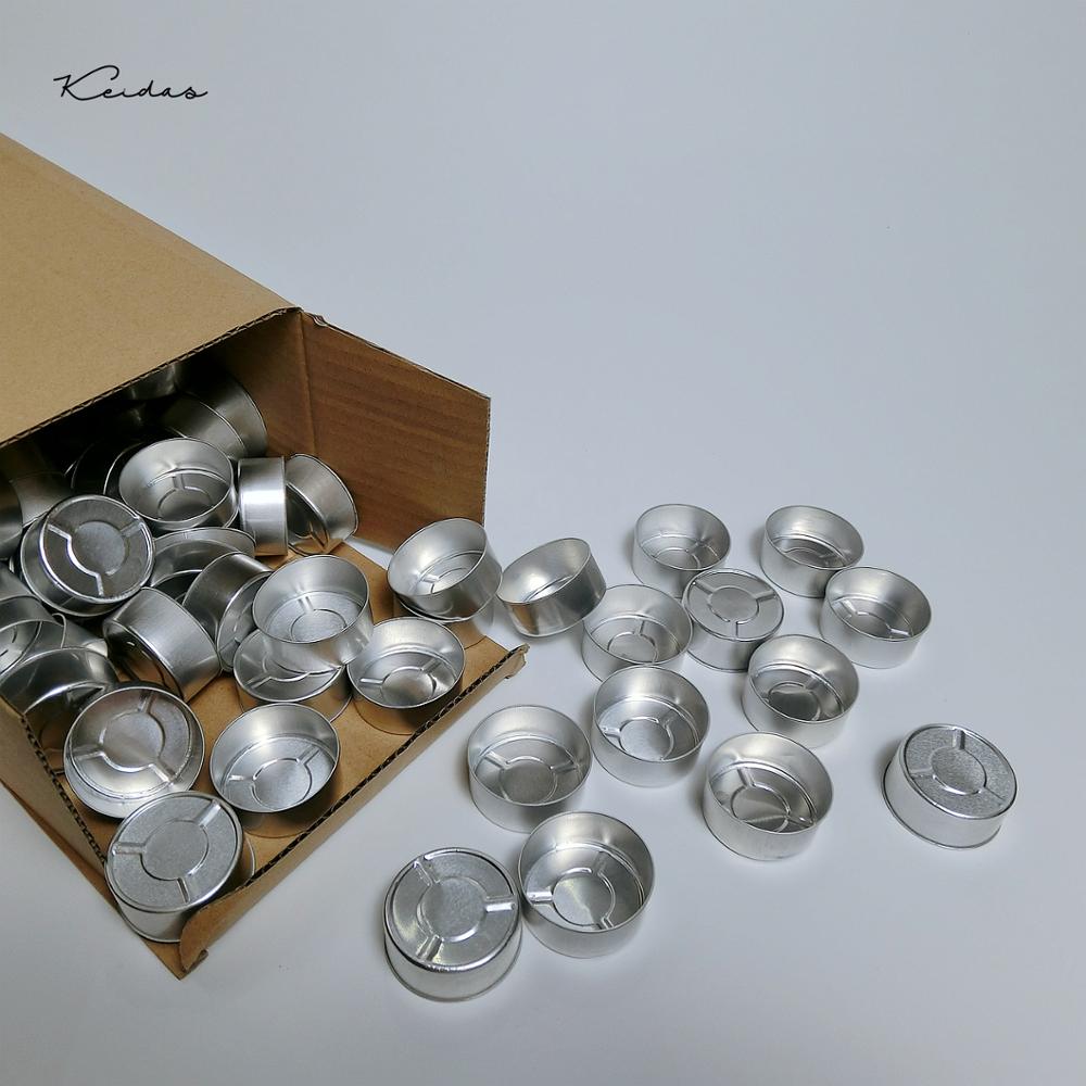 95 stk aluminium telys lysestaker tomme lys kopper til diy stearinlys med 100 stk lys veke