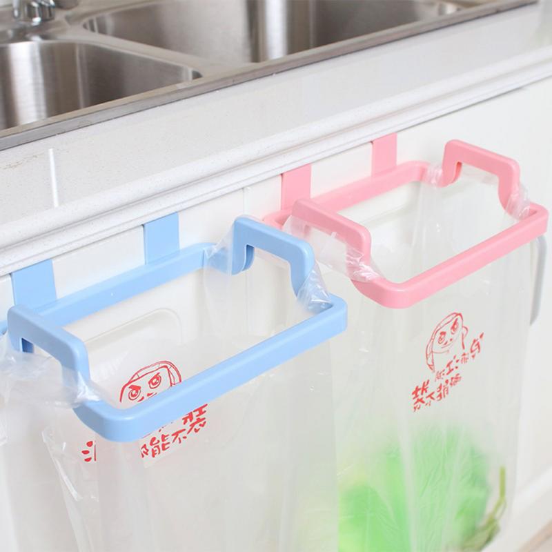 Kjøkken plast søppelsekk rackholder skapdør bakhengende søppel søppelsekk oppbevaringshylleverktøy