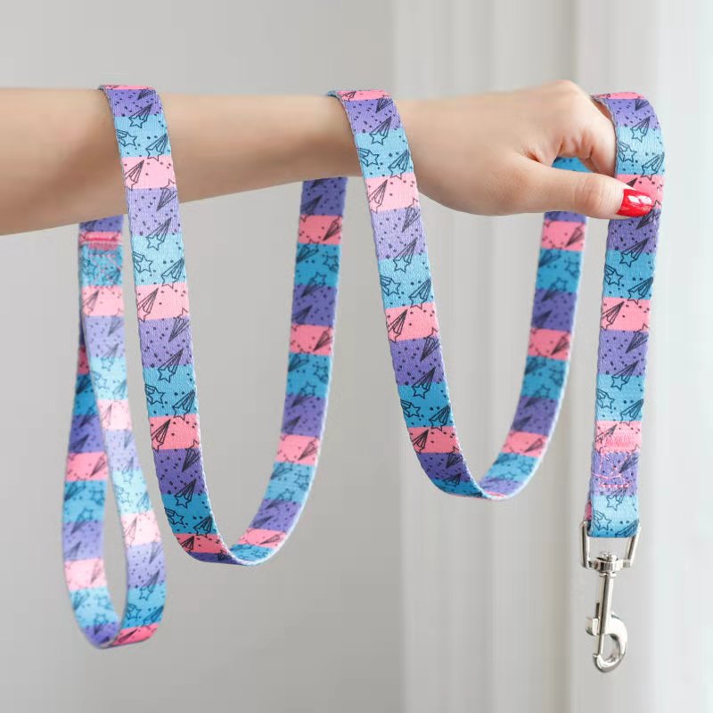 Hondenriem Print Trend Leash Geschikt Voor Kleine En Middelgrote Hond Teddy Bulldog Outdoor Hond Wandelen Dierbenodigdheden: E