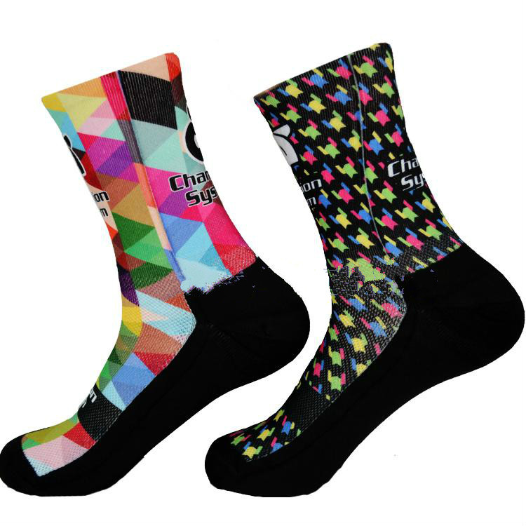 Pro team men women 3D printin cycling socks MTB bike socks Breathable Road Bicycle Sock Outdoor Sports Socks