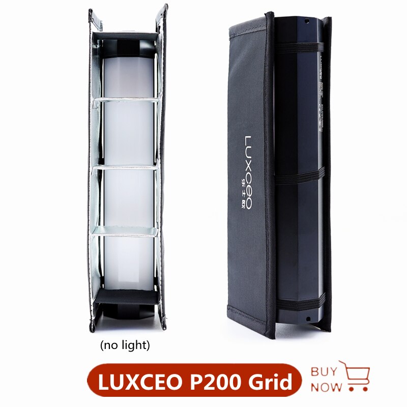 LUXCEO P200 Grid Foldable Softbox Eggcrate Grid Light Diffuser Video Light Accessories Spotlight for Photography