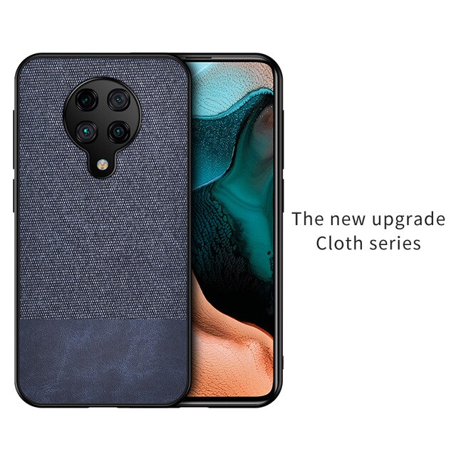 Funda de tela para Huawei Y9A, funda de lujo suave de silicona de TPU, funda trasera de plástico de PC duro para Huawei Y9A, Coque, Fundas a prueba de golpes: Splice Blue