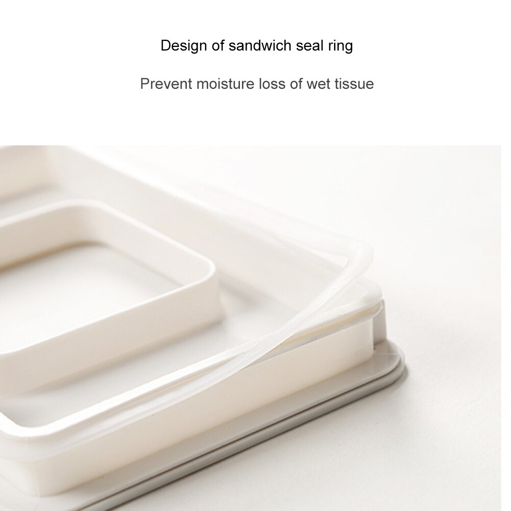 Tissue Box Dry Wet Paper Case Desktop Wipes Storage Box Napkin Holder with Cover Dry Wet Tissue Paper Case Box For Toilet Paper