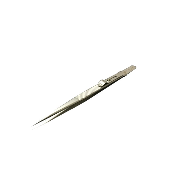 Precision Adjustable Slide Locking Tweezers for Jewelry Electronic Components Holding Tight Repair Tool