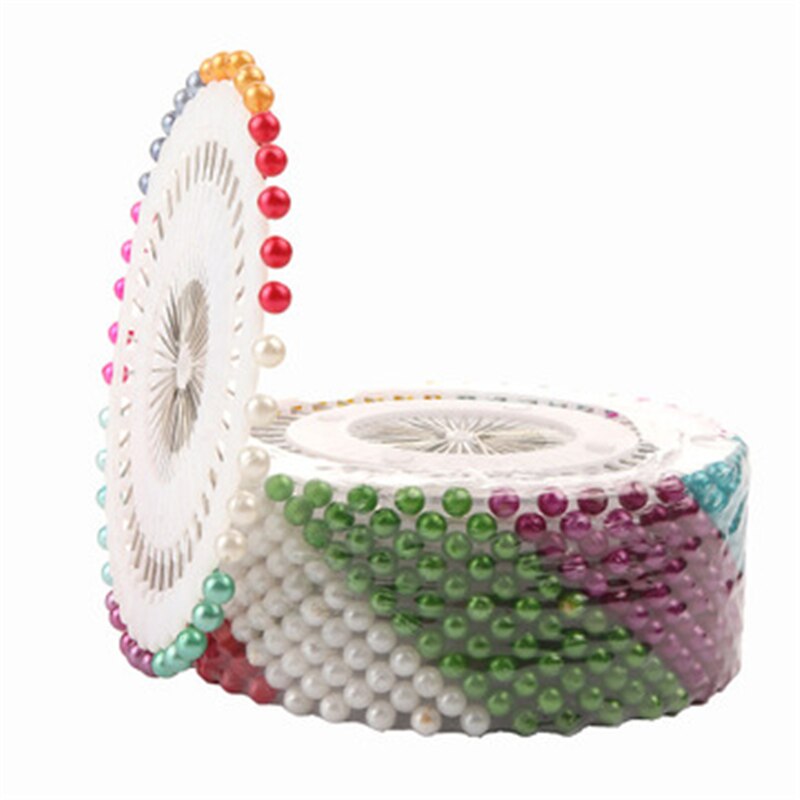 40 Pcs Positioning Pin Round Pearl Needles Hand Sewing Pins DIY Decorative Positioning Needle Sewing Enamel Positioning Pin