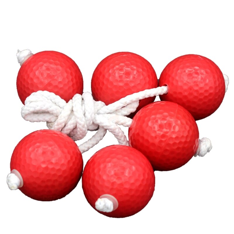 3 Paare Leiter Ball Ersatz Leiter Bälle PE Leiter Werfen einstellen Werfen Spiel Kugeln Für Werfen Ball Spiel draussen Sport: rot