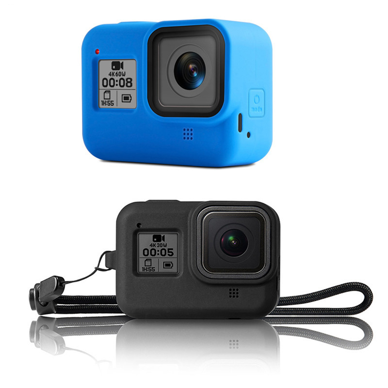 Beschermende Siliconen Case Frame met Hand Strap voor GoPro 8 Sport Camera Sport &amp; Action Video Camera &#39;S Accessoires