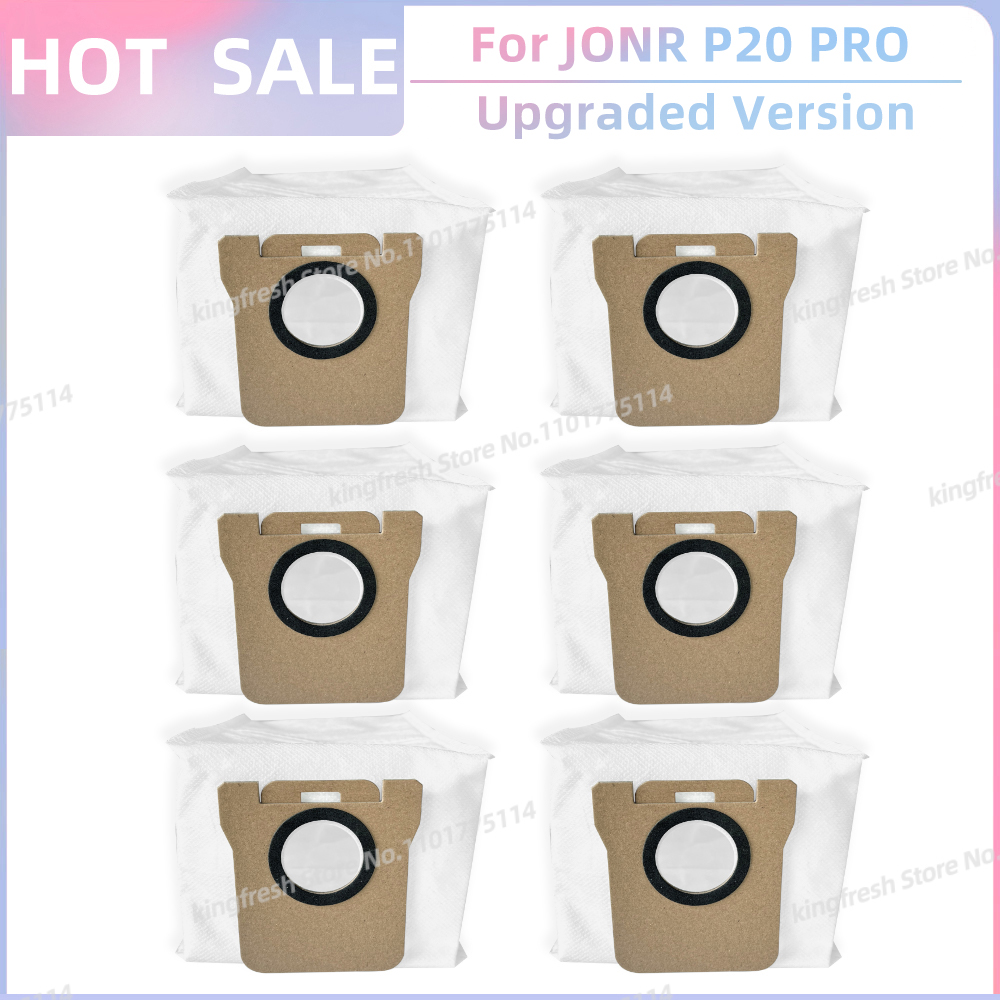 Bolsa de polvo de repuesto compatible con accesorios para robot aspirador JONR P20 PRO.: Gris claro