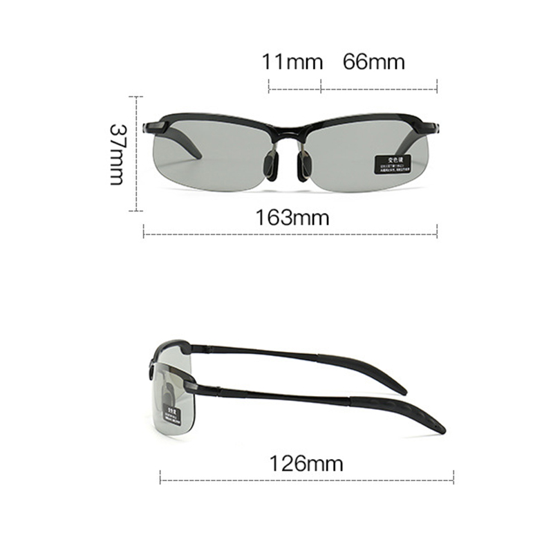 Gafas de sol fotocromáticas para hombre, gafas de sol polarizadas para conducir, para deportes al aire libre, ciclismo, visión nocturna, gafas UV400