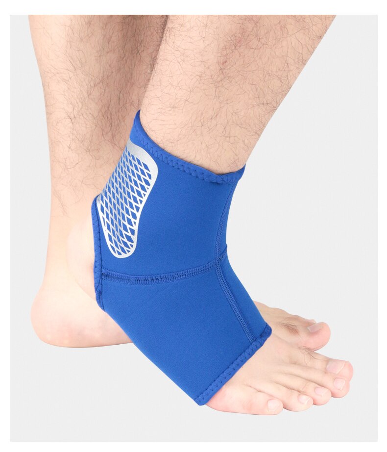 1PCS Laufende Basketball Knöchel Unterstützung Protector Druck Fußball Ankle Brace Schutz tobillera deportiva: Blue / L