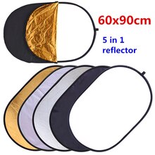 1Pc 90X60Cm 5 In 1 Reflector Fotografie Inklapbare Oval Multi-Disc Licht Diffuser Studio Reflector fotografia Voor Foto