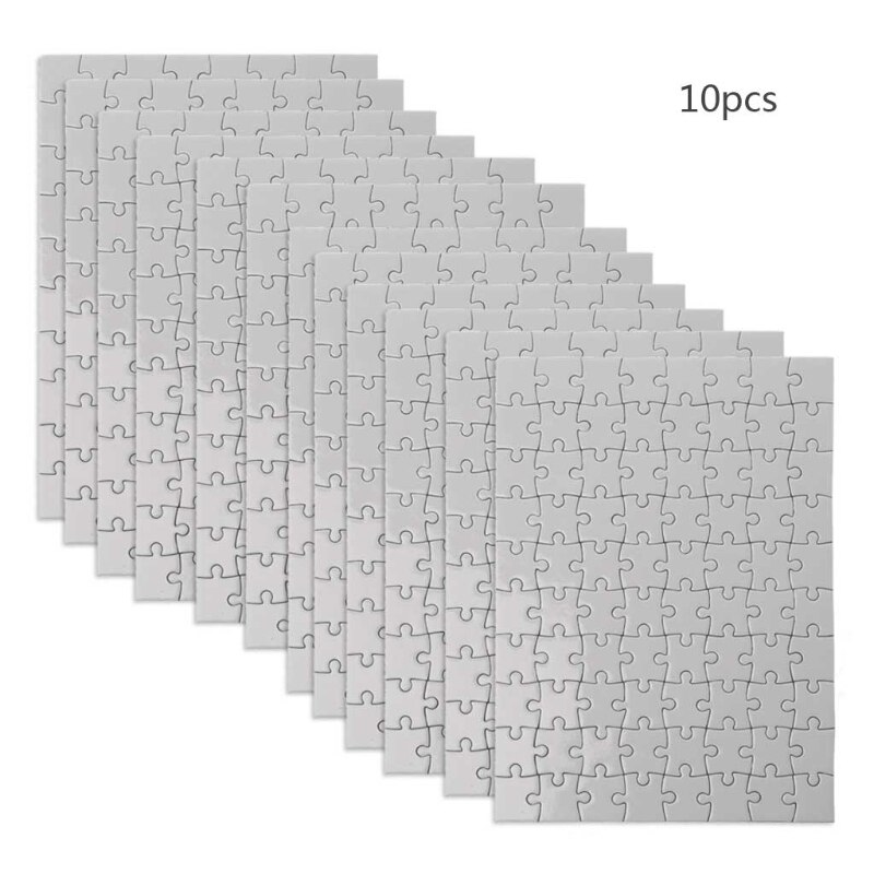 10 paquetes de rompecabezas A4 A5, rompecabezas en blanco de sublimación, artesanía de transferencia de calor DIY BX0D: 7HH1108622-A5
