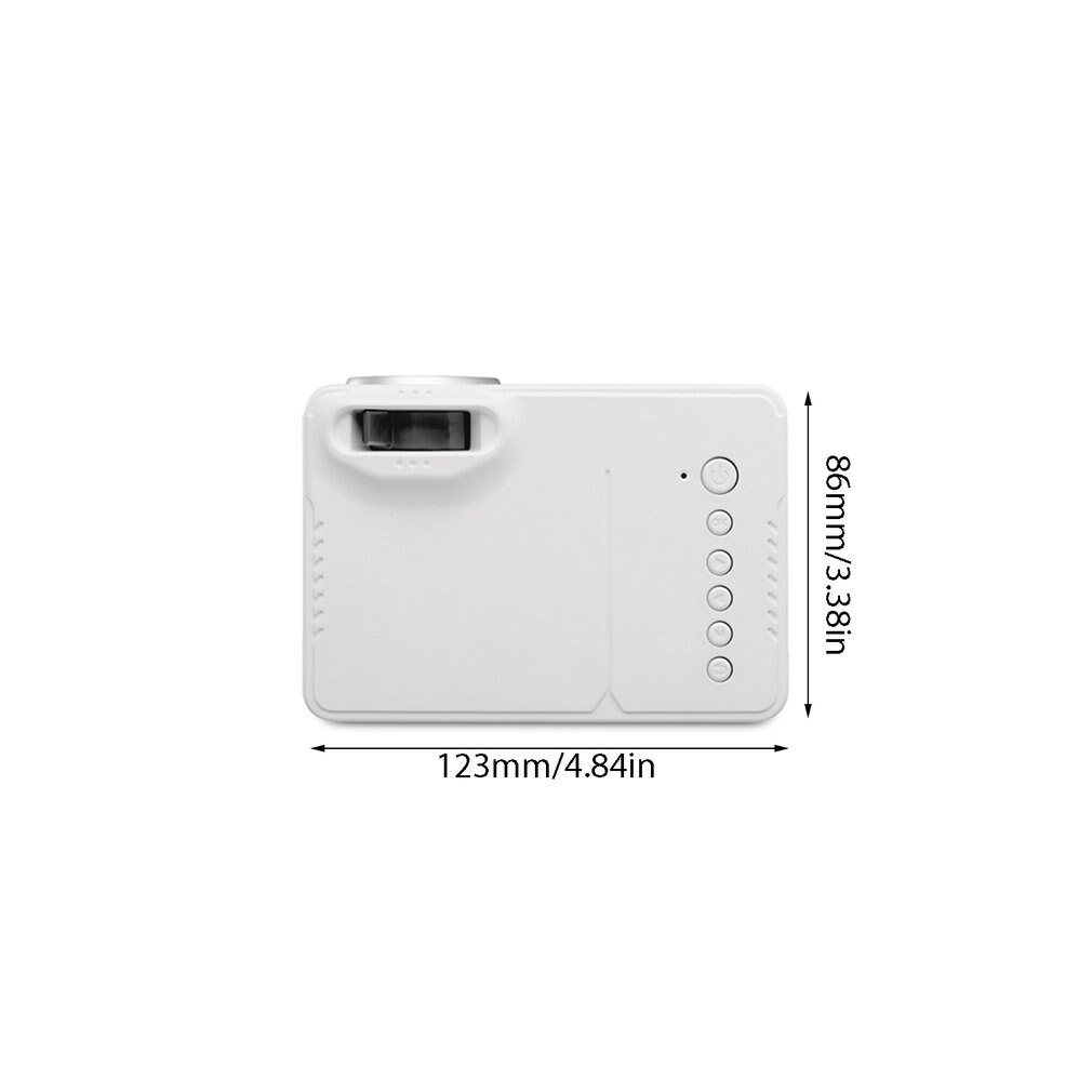 1080p fuld hd medieafspiller lcd-projektor hjemmebiograf filmenhed digital projektor au-stik til møde