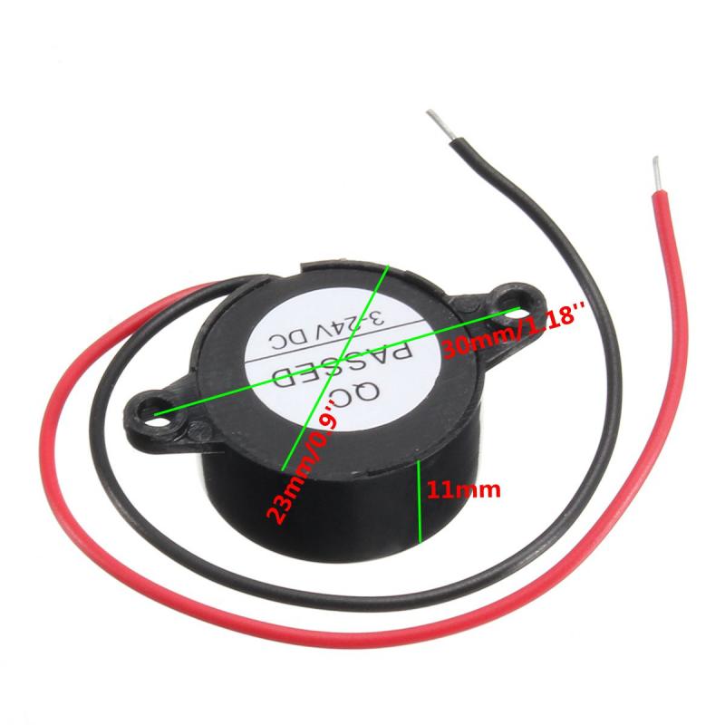 1pc 95db piëzo-elektrische zoemer alarm 3-24v zoemer elektromagnetische piëzo elektronische zoemer pieptoon alarm continu geluid pieper