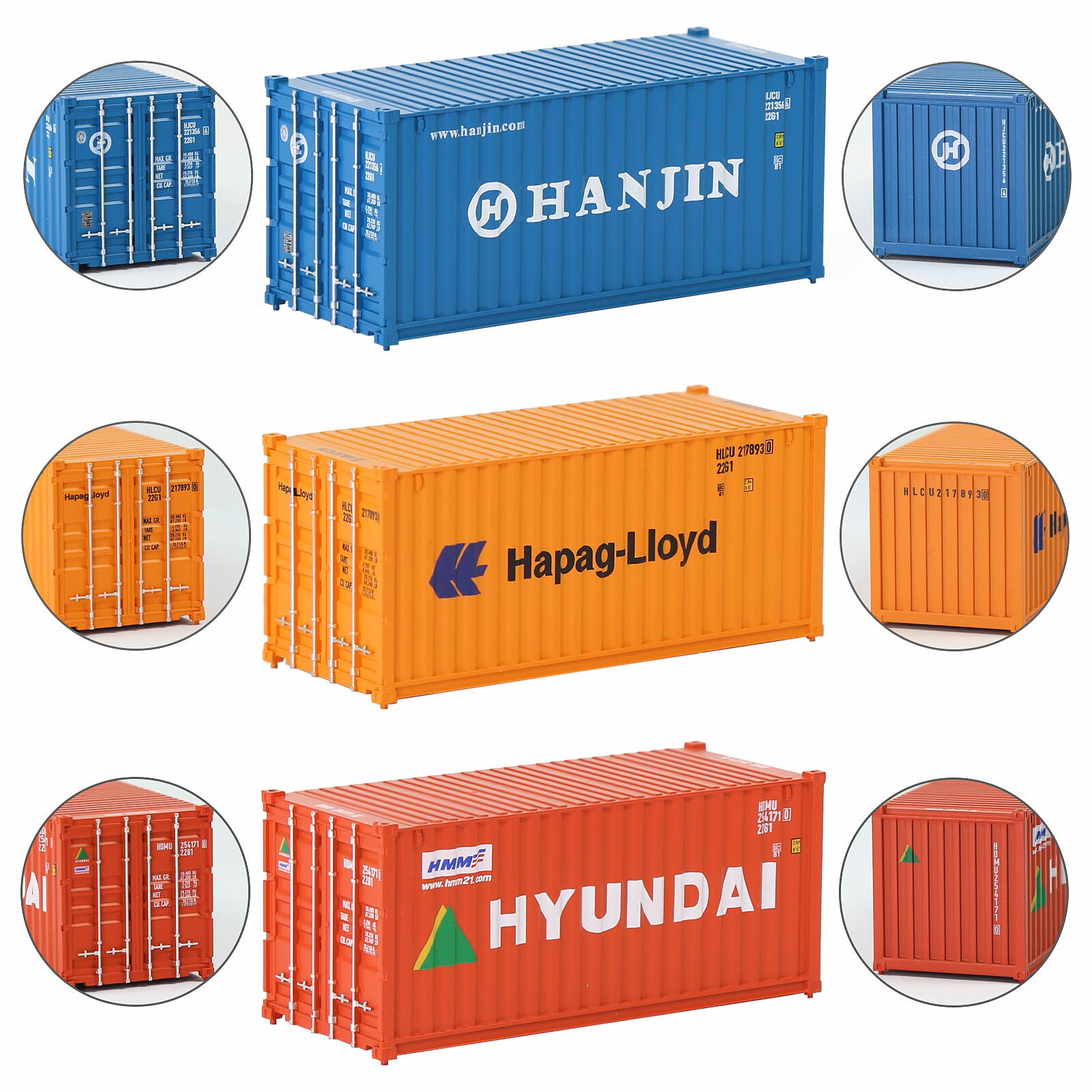1pc ho Skala 20ft Container Modell Eisenbahn Zubehör 1:87 20 Fuß Container C8726