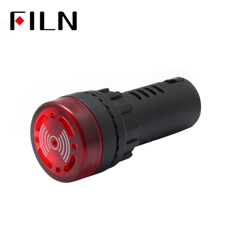 Som intermitente e som e luz do flash dispositivo de alarme buzzer ED16-22SM 22 MM 12 V 24 110 V 220 v v.