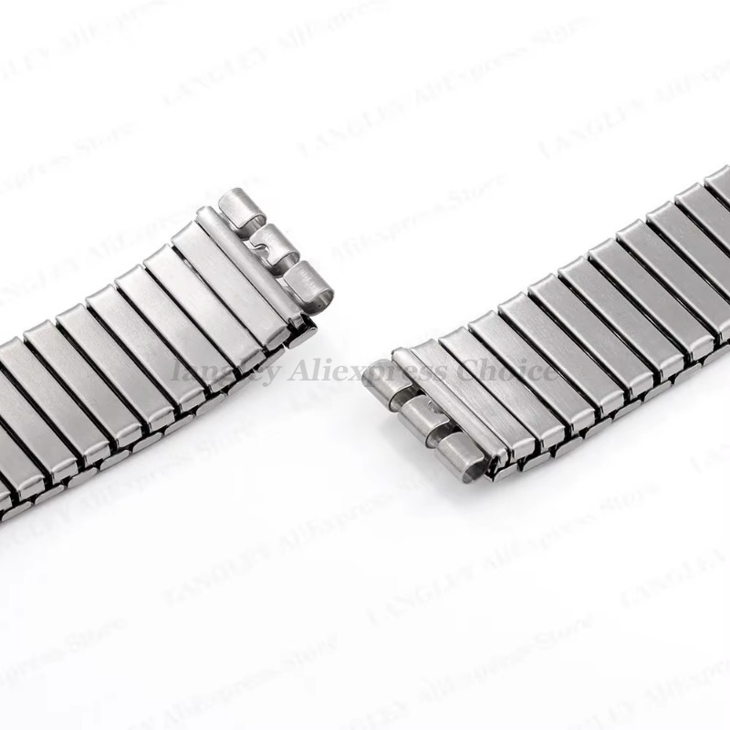 Metall elastisches Uhrenarmband für Swatch Uhr 17 mm 20 mm strecken-Erweiterung Edelstahlarmband Herren Damen Armbandzubehör