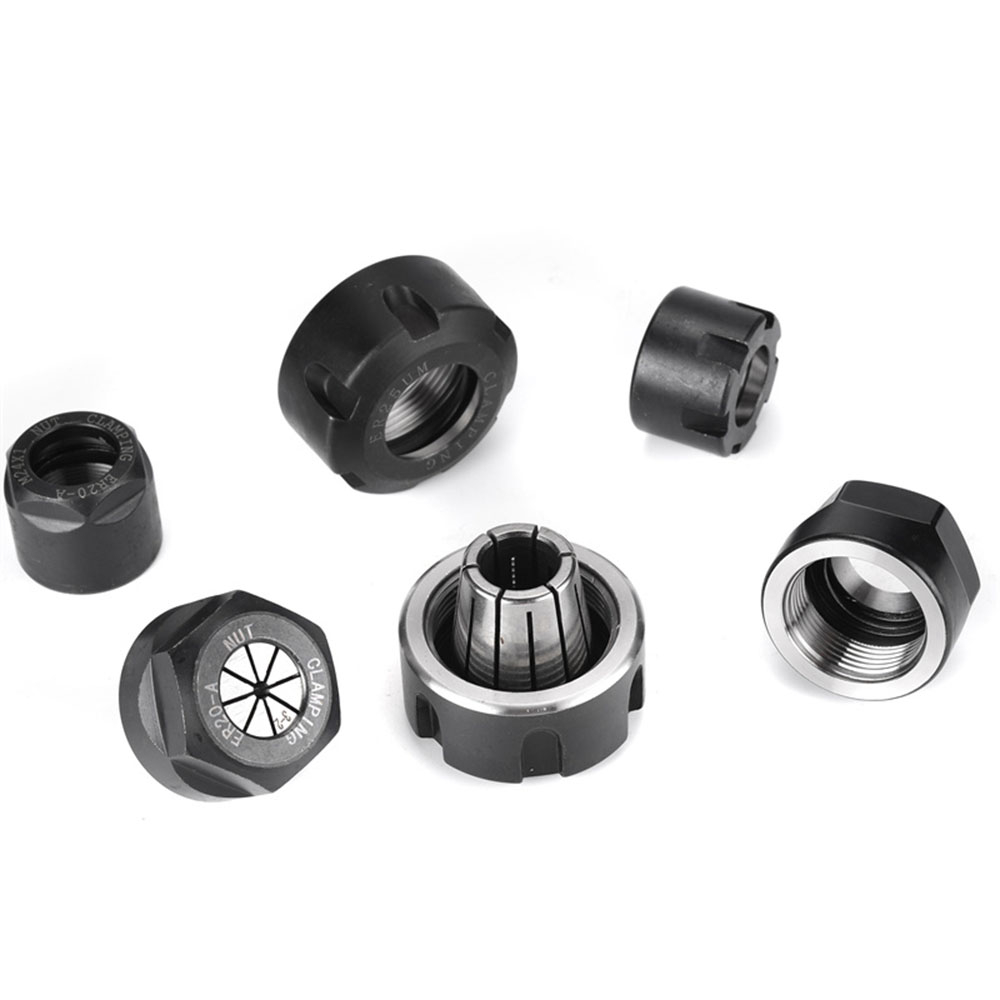 Tuercas de sujeción de portabrocas para fresadora CNC, tuerca de sujeción de torno, tipo A/M/UM, ER8, ER11, ER16, ER20, ER25, ER32