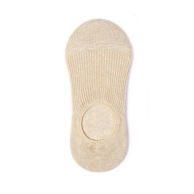 LKWDer 6 Pairs Autumn Korean Women's Socks Female Solid Color Double Needle Boat Socks Anti-shedding Cotton Socks: D / EUR 39-44