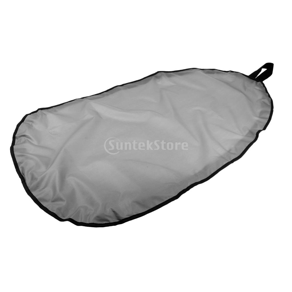 Cubierta de cabina de Kayak Oxford 300D Premium, accesorios de escudo de almacenamiento, impermeable, protección contra el polvo UV, ajustable: XS Gray 