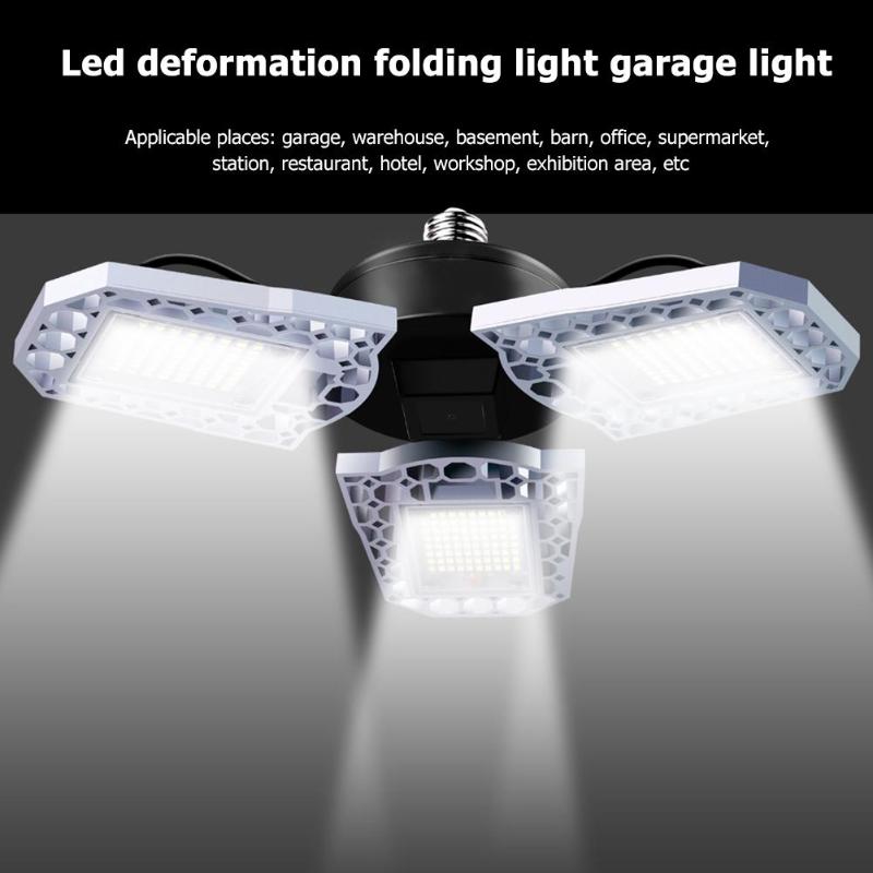 Deformable UFO Industrial Light E27E26 LED Light 60 45W Suitable for Workshop Parking Stadium Warehouse Light LED Garage Light