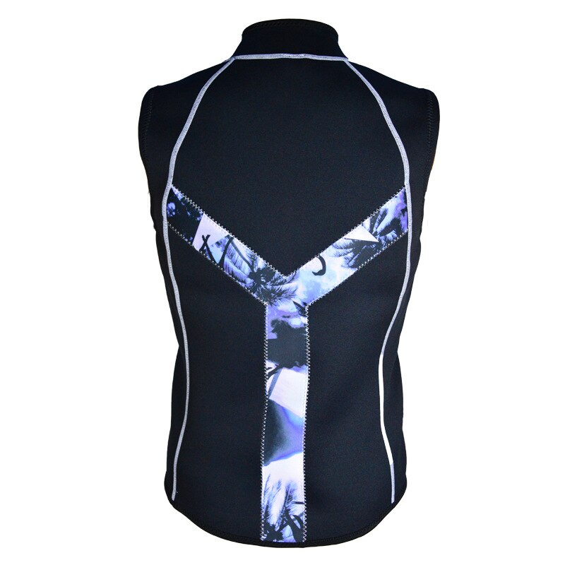 Mute da uomo in Neoprene da 3mm Top Premium senza maniche muta tuta gilet per immersioni subacquee surf Snorkeling nero