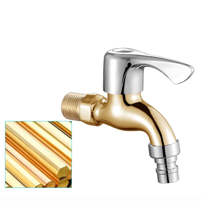 Brass Body Washing Machine faucet Mop Pool Water Tap Wall Mounted