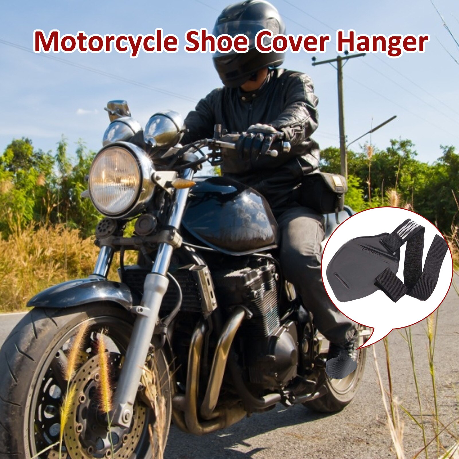 Rubber Motorcycle Shoes Protection Gear Shift Pad Anti-skid Gear Shifter Lightweight Boot Cover Shifter Guards Protector Typical