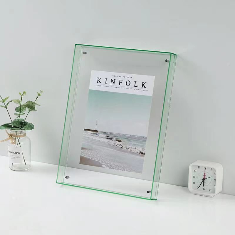 Kleur Acryl Aan De Muur Gemonteerde Holle Fotolijst Voor Het Inlijsten Van Foto, Poster, Schilderij, Certificaat, Desktop Decoratieve Fotolijst