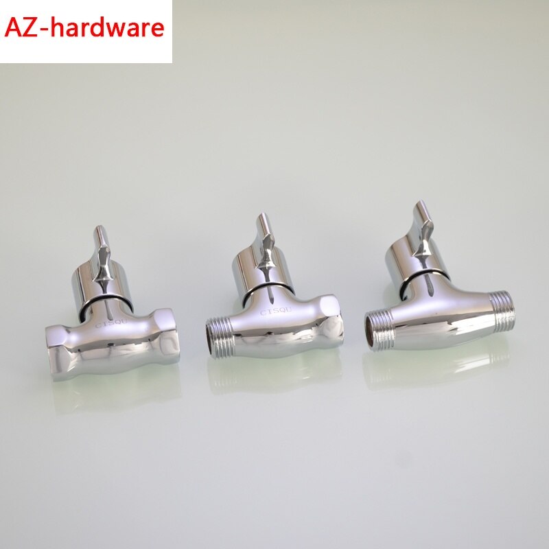 1/2IN Thread inner and outer wire straight valve brass angle valve open valve DN15 water pipe valve switch